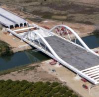 Spanish arch bridge launched using cost-saving method image