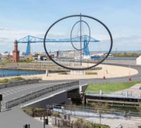 Work begins on Middlesbrough lifting bridge image