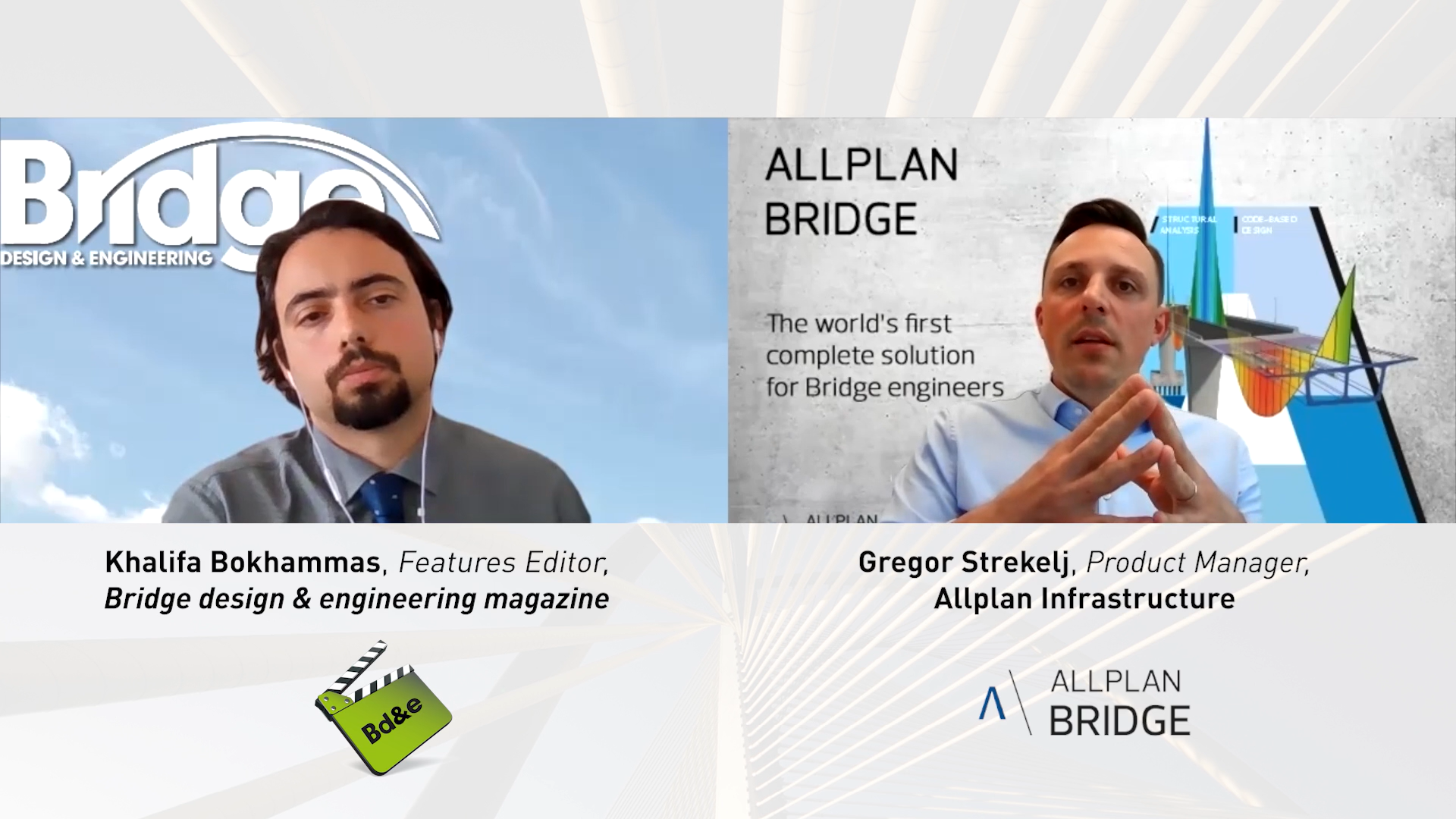 Bd&e Presents: Allplan Bridge logo 