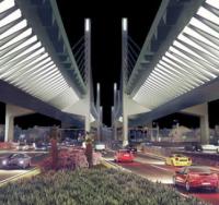 Qatar starts work on first cable-stayed bridge logo 